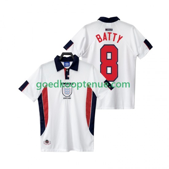 Thuis Retro Tenue van Engeland BATTY 8 Heren 1998 Korte Mouw