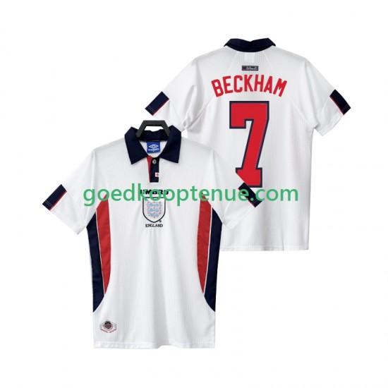 Thuis Retro Tenue van Engeland BECKHAM 7 Heren 1998 Korte Mouw Thuis Retro Tenue van Engeland BECKHAM 7 Heren 1998 Korte Mouw