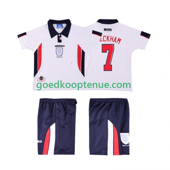 Thuis Retro Tenue van Engeland Beckham 7 Kind 2-13 jaar 1998 Korte Mouw Thuis Retro Tenue van Engeland Beckham 7 Kind 2-13 jaar 1998 Korte Mouw