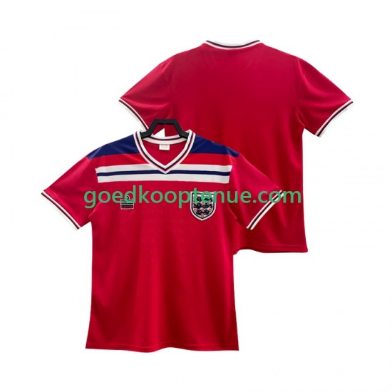 Uit Retro Tenue van Engeland 1982 Heren Korte Mouw