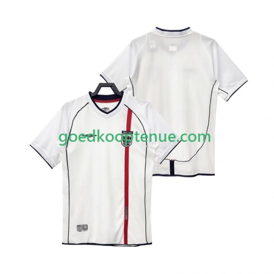 Thuis Retro Tenue van Engeland Heren 2002 Korte Mouw