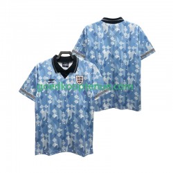 3de Retro Tenue van Engeland 1990 Heren Korte Mouw