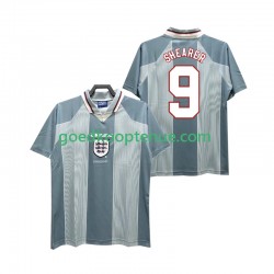 Uit Retro Tenue van Engeland SHEARER 9 1996 Heren Korte Mouw