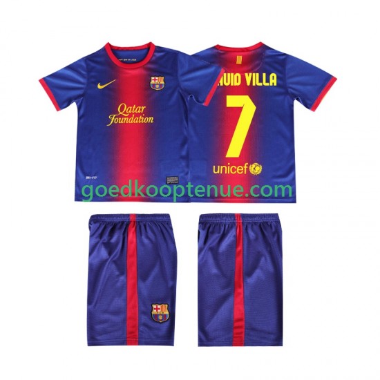 Thuis Retro Tenue van FC Barcelona DAUID VILLA 7 2012 2013 Kind 2-13 jaar Korte Mouw Thuis Retro Tenue van FC Barcelona DAUID VILLA 7 2012 2013 Kind 2-13 jaar Korte Mouw