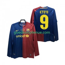 Thuis Retro Tenue van FC Barcelona ETO O 9 Champions League 2009 Heren 2008 Lange Mouw