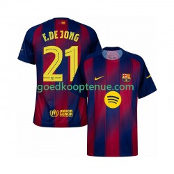 Thuis Tenue van FC Barcelona Frenkie de Jong 21 Champions League Heren 2025-26 Korte Mouw