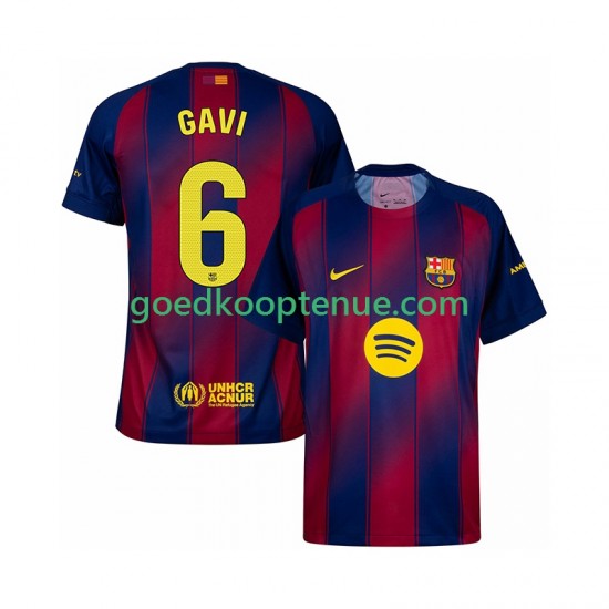 Thuis Tenue van FC Barcelona Gavi 6 Heren 2025-26 Korte Mouw