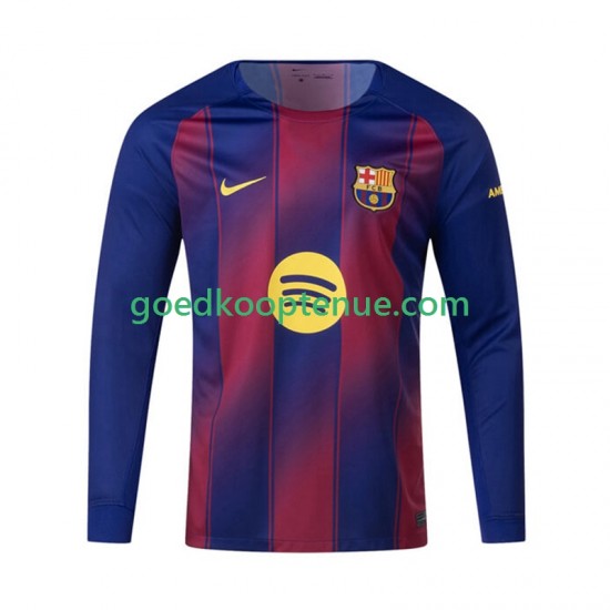 Thuis Tenue van FC Barcelona Heren 2025-26 Lange Mouw