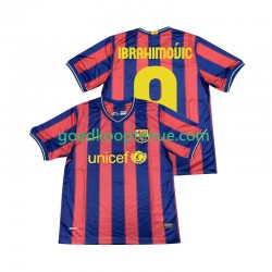 Thuis Retro Tenue van FC Barcelona Ibrahimovic 9 2009 Heren 2010 Korte Mouw
