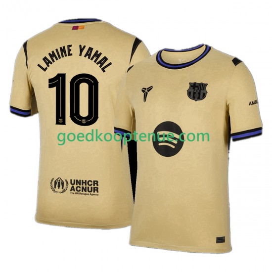 Uit Tenue van FC Barcelona Lamine Yamal 10 UCL Heren 2025-26 Korte Mouw