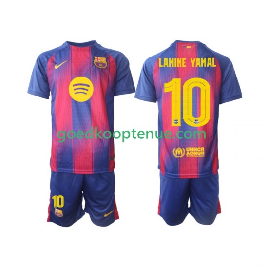 Thuis Tenue van FC Barcelona Lamine Yamal 10 Champions League Kind 2-13 jaar 2025-26 Korte Mouw