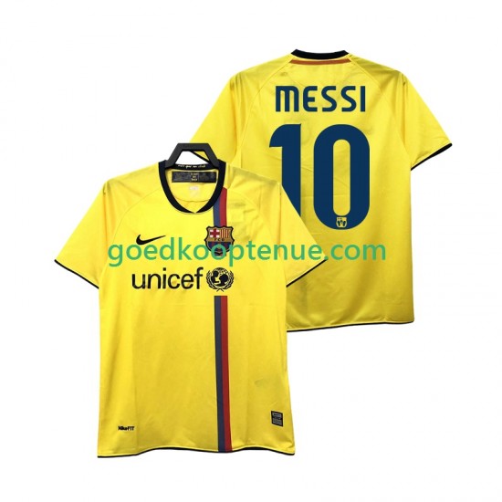 Uit Retro Tenue van FC Barcelona Lionel Messi 10 2009 Heren 2008 Korte Mouw