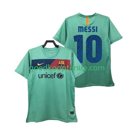 Uit Retro Tenue van FC Barcelona Lionel Messi 10 Heren 2011 2010 Korte Mouw