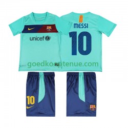 Uit Retro Tenue van FC Barcelona Lionel Messi 10 Kind 2-13 jaar 2011 2010 Korte Mouw