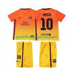 Uit Retro Tenue van FC Barcelona Lionel Messi 10 2012 2013 Kind 2-13 jaar Korte Mouw