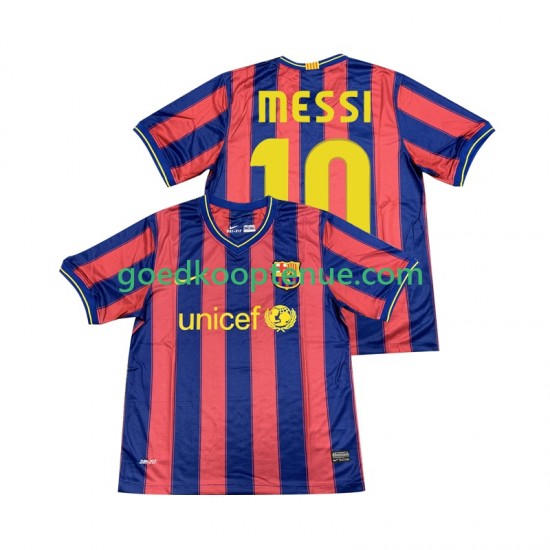 Thuis Retro Tenue van FC Barcelona Lionel Messi 10 2009 Heren 2010 Korte Mouw