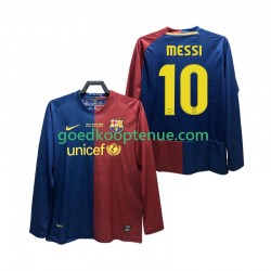 Thuis Retro Tenue van FC Barcelona Lionel Messi 10 Champions League 2009 Heren 2008 Lange Mouw