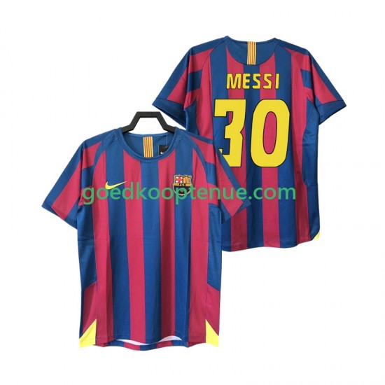 Thuis Retro Tenue van FC Barcelona Lionel Messi 30 2005 Heren 2006 Korte Mouw