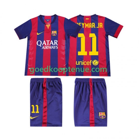 Thuis Retro Tenue van FC Barcelona Neymar JR 11 2014 2015 Kind 2-13 jaar Korte Mouw Thuis Retro Tenue van FC Barcelona Neymar JR 11 2014 2015 Kind 2-13 jaar Korte Mouw