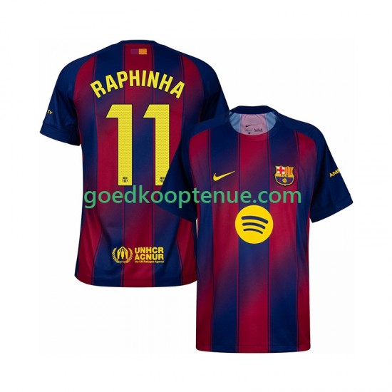Thuis Tenue van FC Barcelona Raphinha 11 Heren 2025-26 Korte Mouw