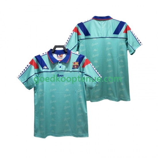 Uit Retro Tenue van FC Barcelona 1992 1995 Heren Korte Mouw