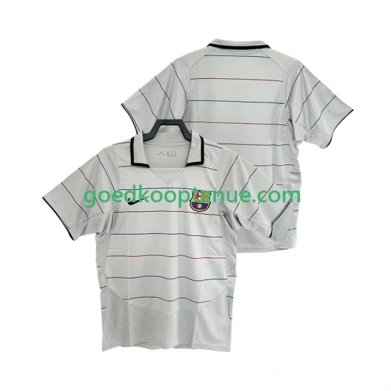 Uit Retro Tenue van FC Barcelona 2003 Heren 2004 Korte Mouw