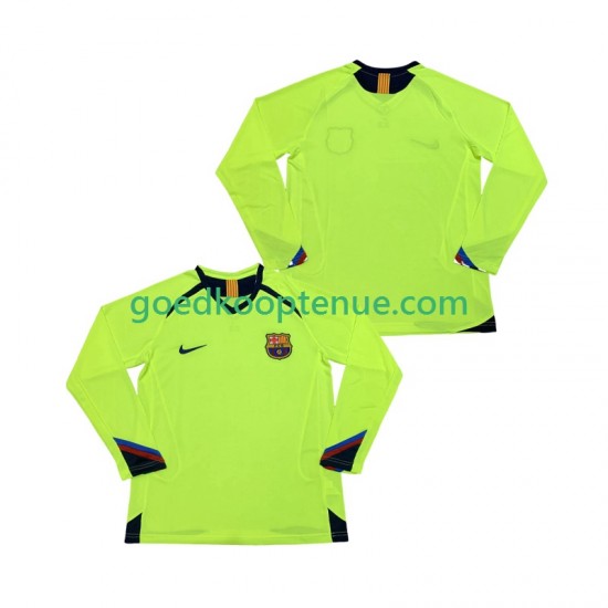 Uit Retro Tenue van FC Barcelona 2005 Heren 2006 Lange Mouw