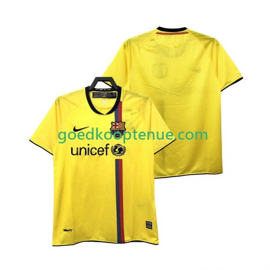 Uit Retro Tenue van FC Barcelona 2009 Heren 2008 Korte Mouw