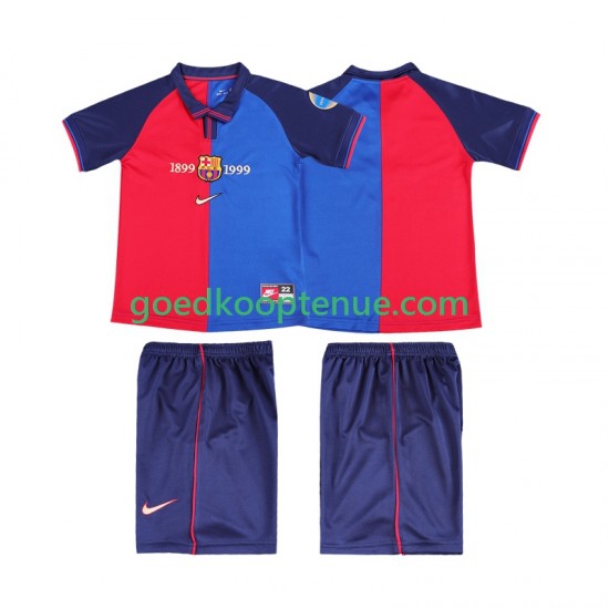 Thuis Retro Tenue van FC Barcelona 2000 Kind 2-13 jaar 1999 Korte Mouw Thuis Retro Tenue van FC Barcelona 2000 Kind 2-13 jaar 1999 Korte Mouw