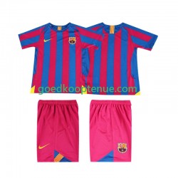 Thuis Retro Tenue van FC Barcelona 2005 Kind 2-13 jaar 2006 Korte Mouw