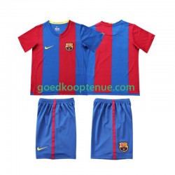 Thuis Retro Tenue van FC Barcelona 2007 Kind 2-13 jaar 2006 Korte Mouw