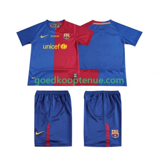 Thuis Retro Tenue van FC Barcelona Champions League 2009 Kind 2-13 jaar 2008 Korte Mouw