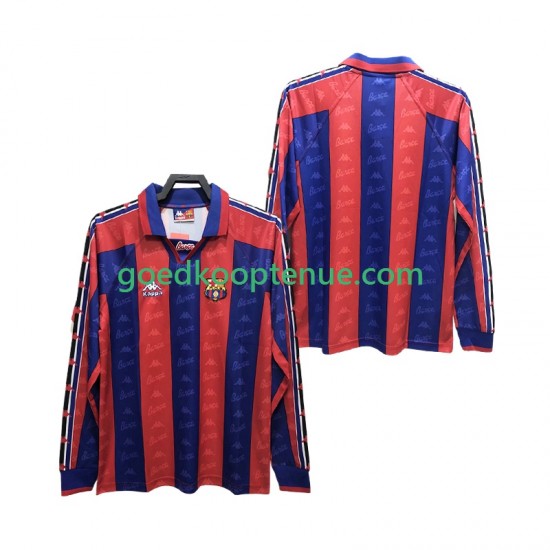 Thuis Retro Tenue van FC Barcelona 1996 1997 Heren Lange Mouw