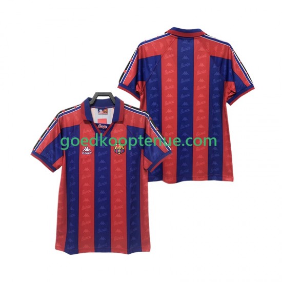 Thuis Retro Tenue van FC Barcelona 1996 1997 Heren Korte Mouw