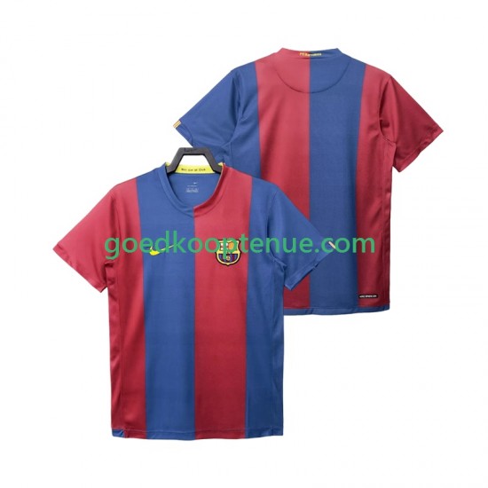 Thuis Retro Tenue van FC Barcelona 2007 Heren 2006 Korte Mouw