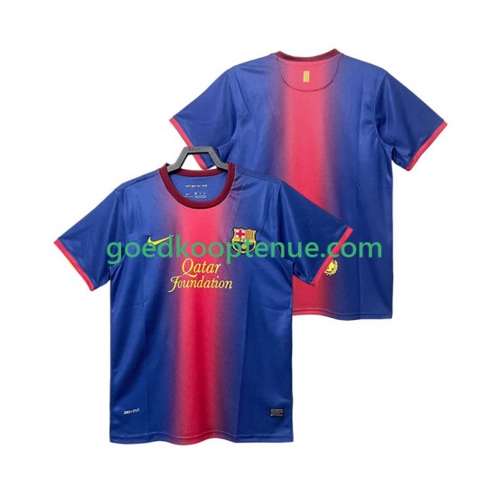 Thuis Retro Tenue van FC Barcelona 2012 2013 Heren Korte Mouw
