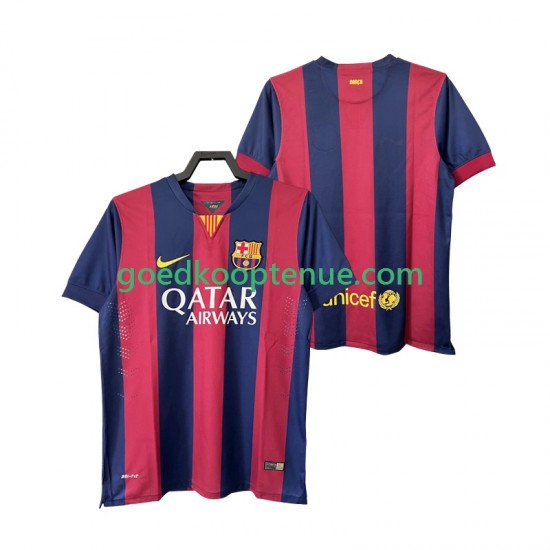 Thuis Retro Tenue van FC Barcelona 2014 2015 Heren Korte Mouw