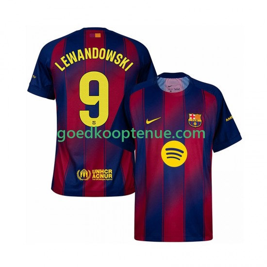 Thuis Tenue van FC Barcelona Robert Lewandowski 9 Heren 2025-26 Korte Mouw