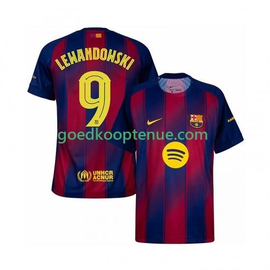 Thuis Tenue van FC Barcelona Robert Lewandowski 9 Champions League Heren 2025-26 Korte Mouw