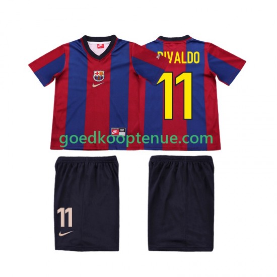 Thuis Retro Tenue van FC Barcelona Ronaldo 11 Kind 2-13 jaar 1998 1999 Korte Mouw Thuis Retro Tenue van FC Barcelona Ronaldo 11 Kind 2-13 jaar 1998 1999 Korte Mouw