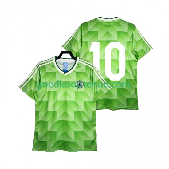 Uit Retro Tenue van Duitsland 10 1990 Heren Korte Mouw