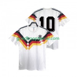 Thuis Retro Tenue van Duitsland 10 1990 Heren Korte Mouw