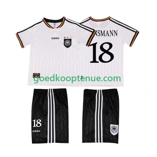 Thuis Retro Tenue van Duitsland KLINSMANN 18 1996 Kind 2-13 jaar Korte Mouw Thuis Retro Tenue van Duitsland KLINSMANN 18 1996 Kind 2-13 jaar Korte Mouw