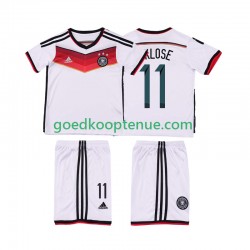 Thuis Retro Tenue van Duitsland KLOSE 11 2014 Kind 2-13 jaar Korte Mouw