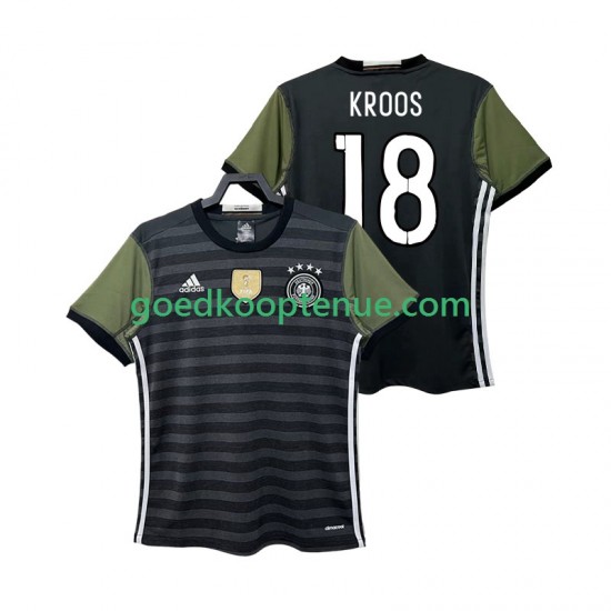 Uit Retro Tenue van Duitsland KROOS 18 2016 Heren Korte Mouw