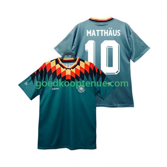 Uit Retro Tenue van Duitsland MATTHAUS 10 Heren 1994 Korte Mouw Uit Retro Tenue van Duitsland MATTHAUS 10 Heren 1994 Korte Mouw
