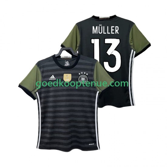 Uit Retro Tenue van Duitsland MULLER 13 2016 Heren Korte Mouw