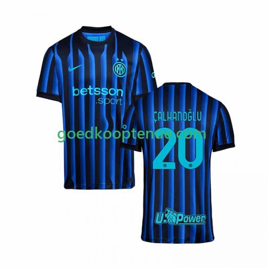 Thuis Tenue van Inter Milan Hakan Calhanoglu 20 Heren 2025-26 Korte Mouw
