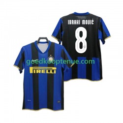 Thuis Retro Tenue van Inter Milan Ibrahimovic 8 Champions League 2009 Heren 2008 Korte Mouw