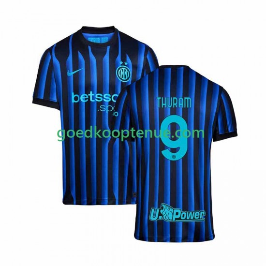 Thuis Tenue van Inter Milan Marcus Thuram 9 Heren 2025-26 Korte Mouw